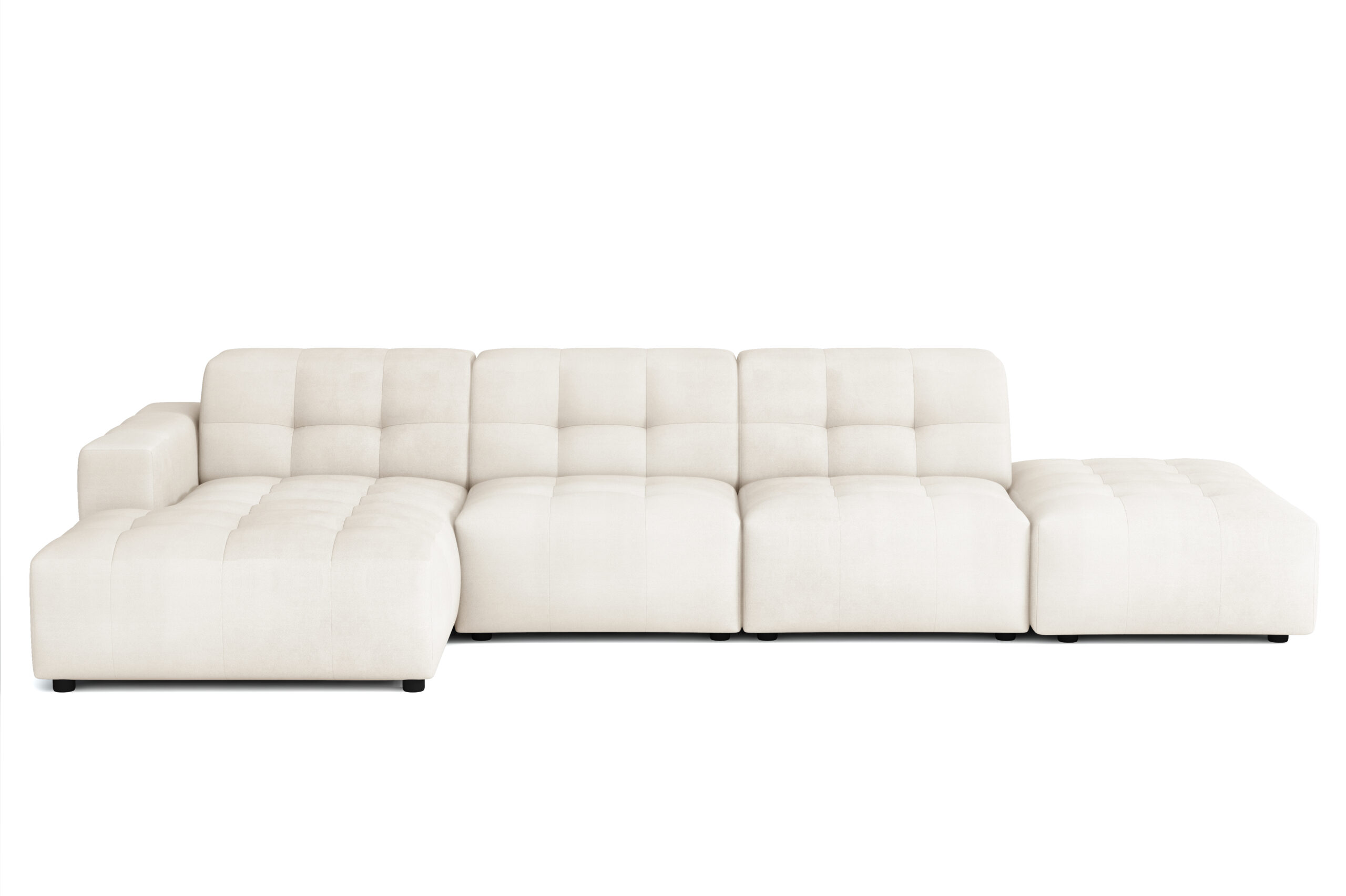 Narożnik modułowy w kształcie L BERGAMO, tkanina Bluvel, 4 kolory - obrazek 2