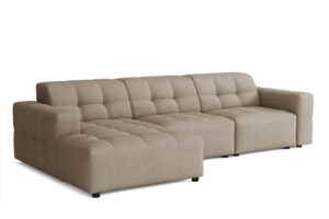 Sofa modułowa w kształcie L BERGAMO narożnik, tkanina Megan, 4 kolory