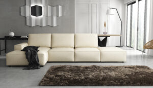 Narożnik modułowy w kształcie L FERGUSON, tkanina Raven, 3 kolory