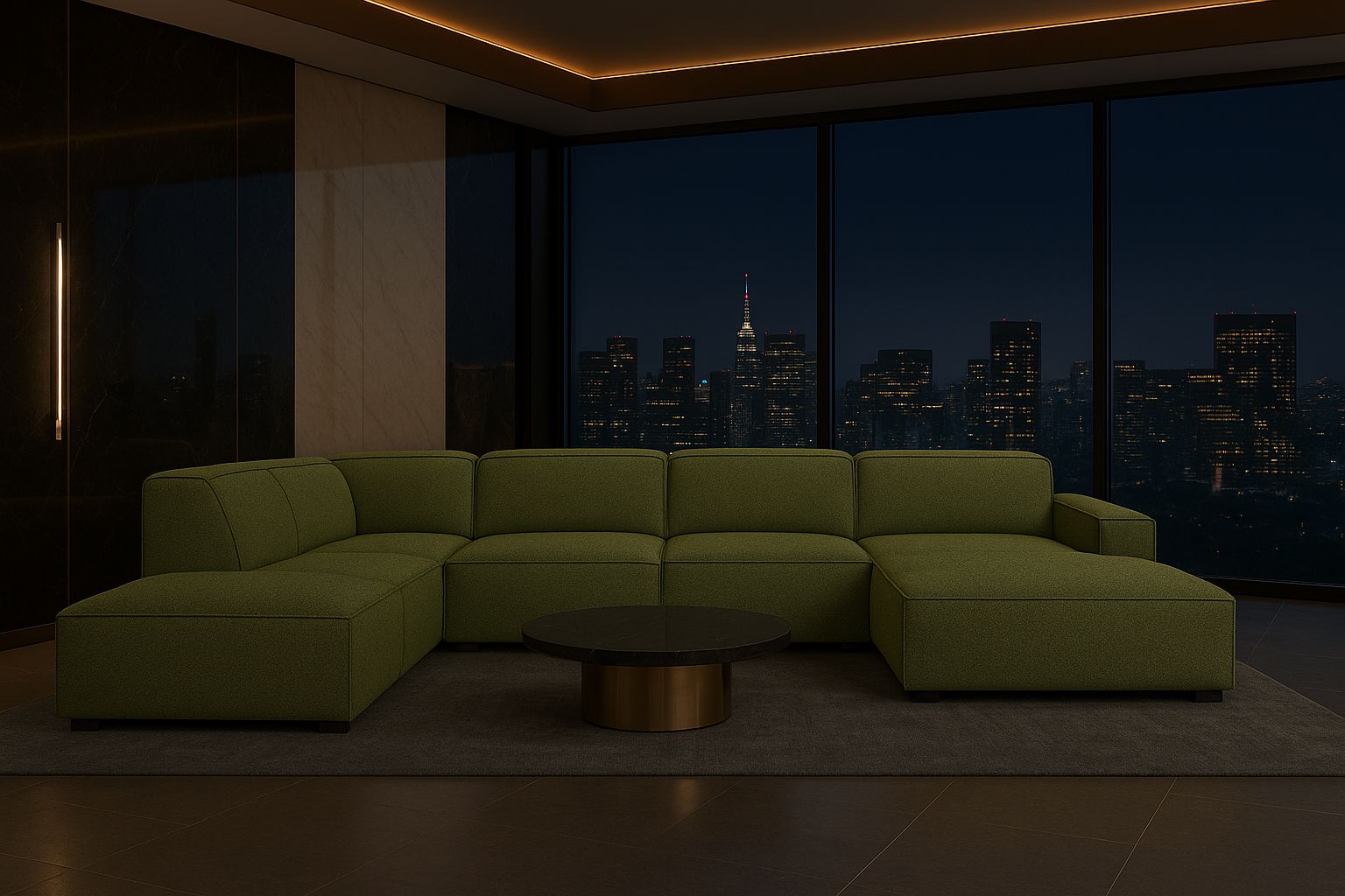 Narożnik Cursal V – duży, modułowy design łączący styl i komfort, tkanina Artico - obrazek 4