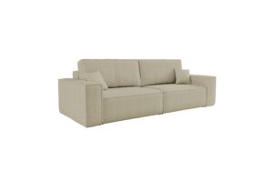 Sofa z funkcją spania BEST tkanina Quelle, Beżowy - OUTLET